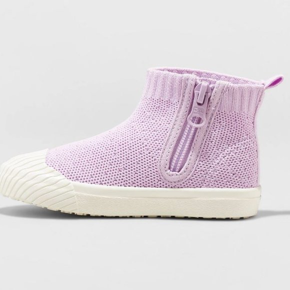 Toddler Girls' Leslie Zipper Slip-On Sneakers - Cat & Jack - Picture 3 of 4